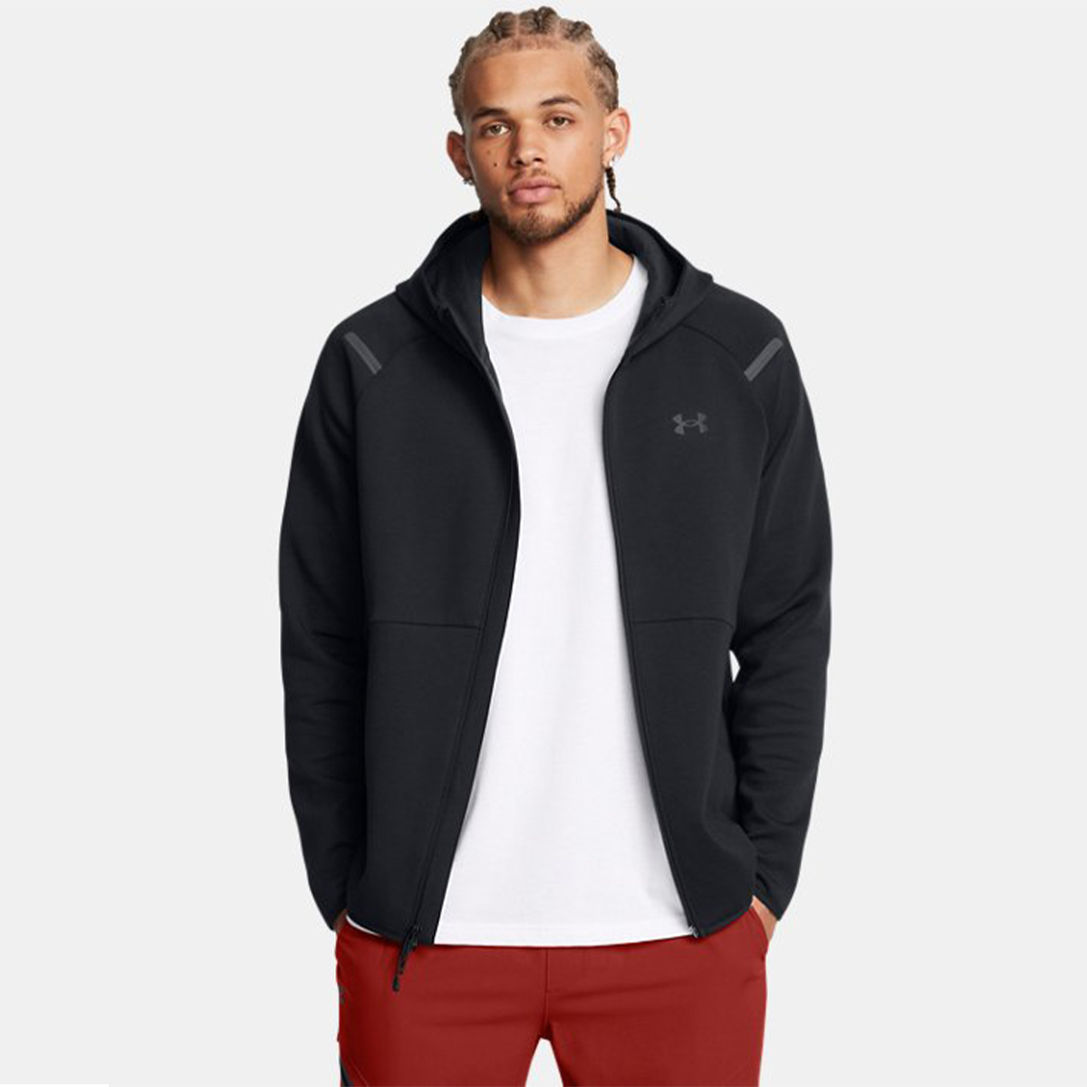 UNDE Felpa UA Unstoppable Fleece Full Zip Black - 2 UNDE Felpa UA Unstoppable Fleece Full Zip Black - 2