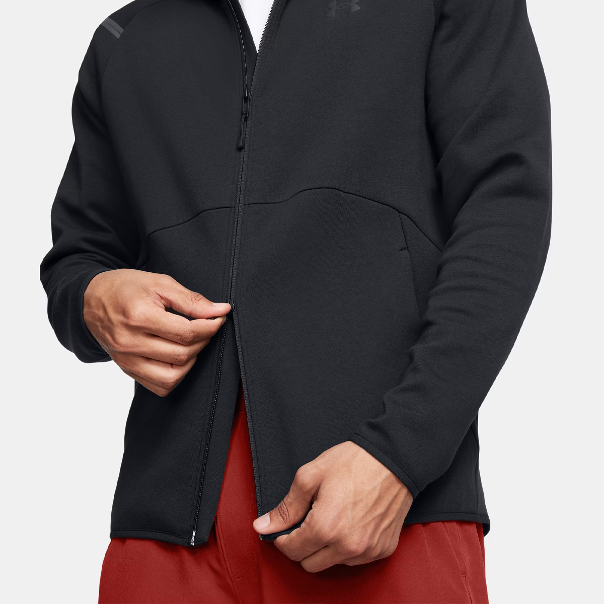 UNDE Felpa UA Unstoppable Fleece Full Zip Black - 4 UNDE Felpa UA Unstoppable Fleece Full Zip Black - 4
