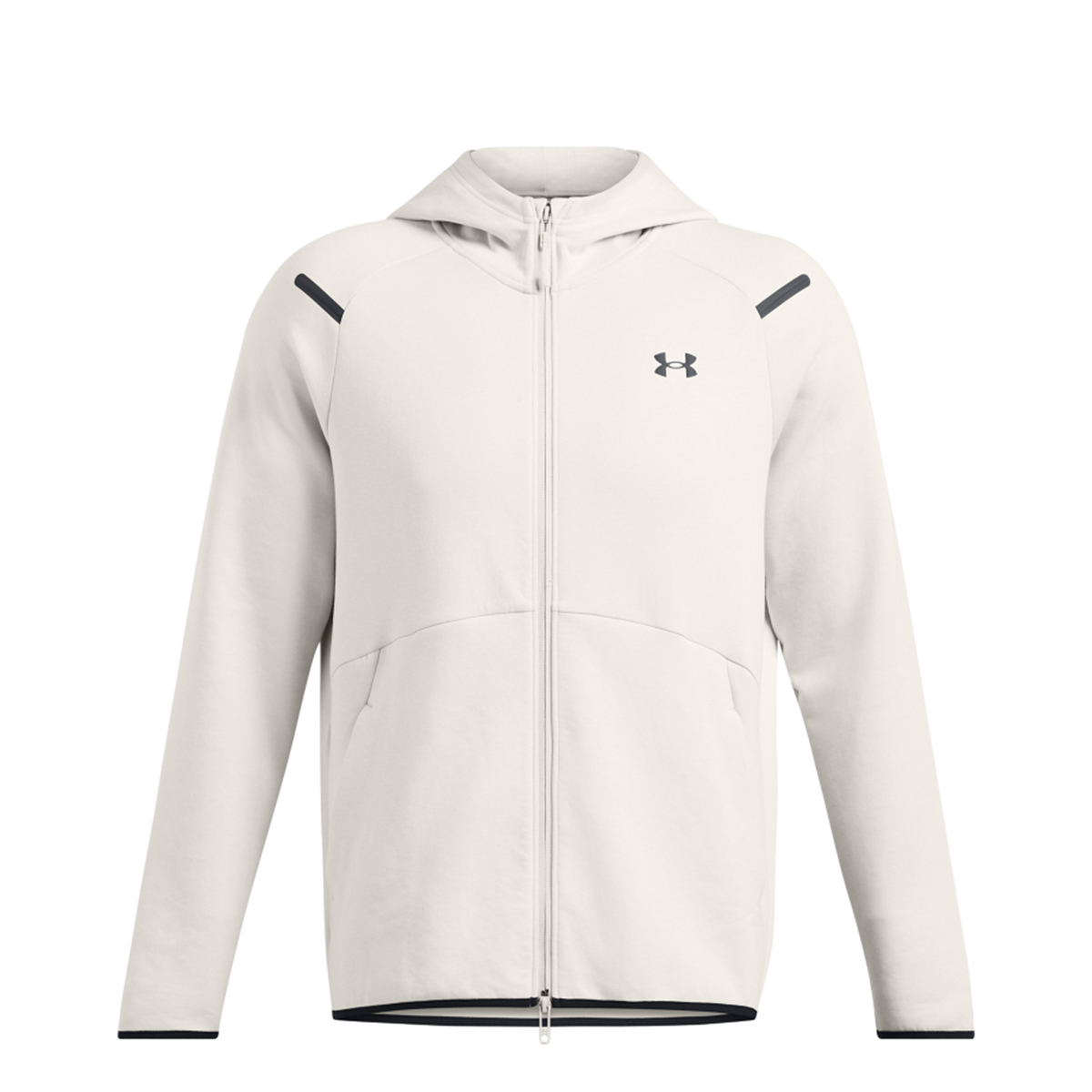 UNDE Felpa UA Unstoppable Fleece Full Zip Summit White - 1 UNDE Felpa UA Unstoppable Fleece Full Zip Summit White - 1