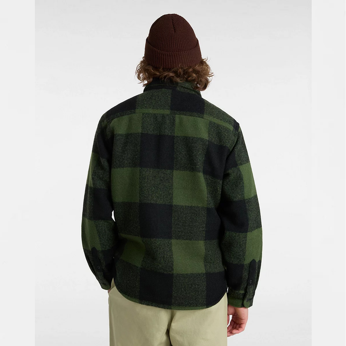 VANS Shacket Denby Fuzzy Black Loden Green - 4