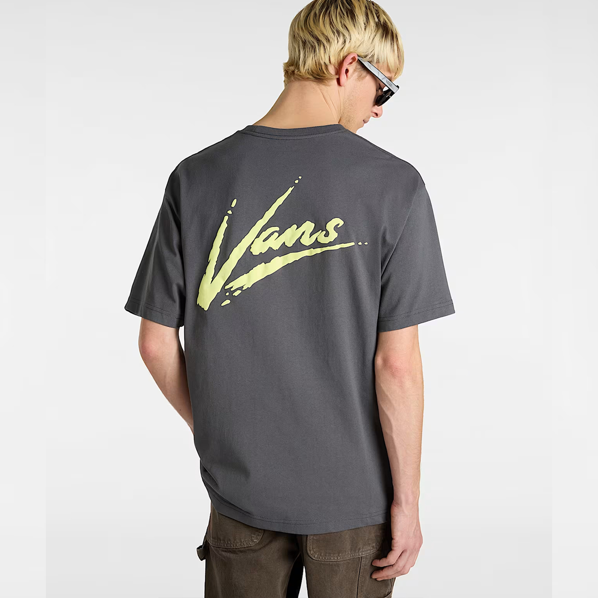 VANS T-Shirt Dettori Asphalt Shadow Lime - 4