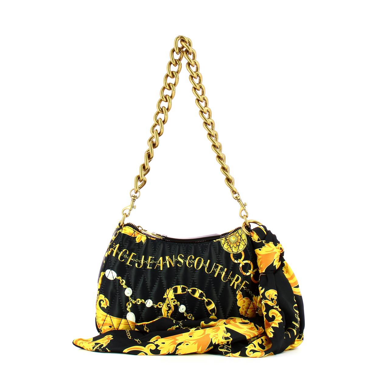 Versace Jeans Couture Borsa a spalla Thelma Soft Black Gold - 1 Versace Jeans Couture Borsa a spalla Thelma Soft Black Gold - 1