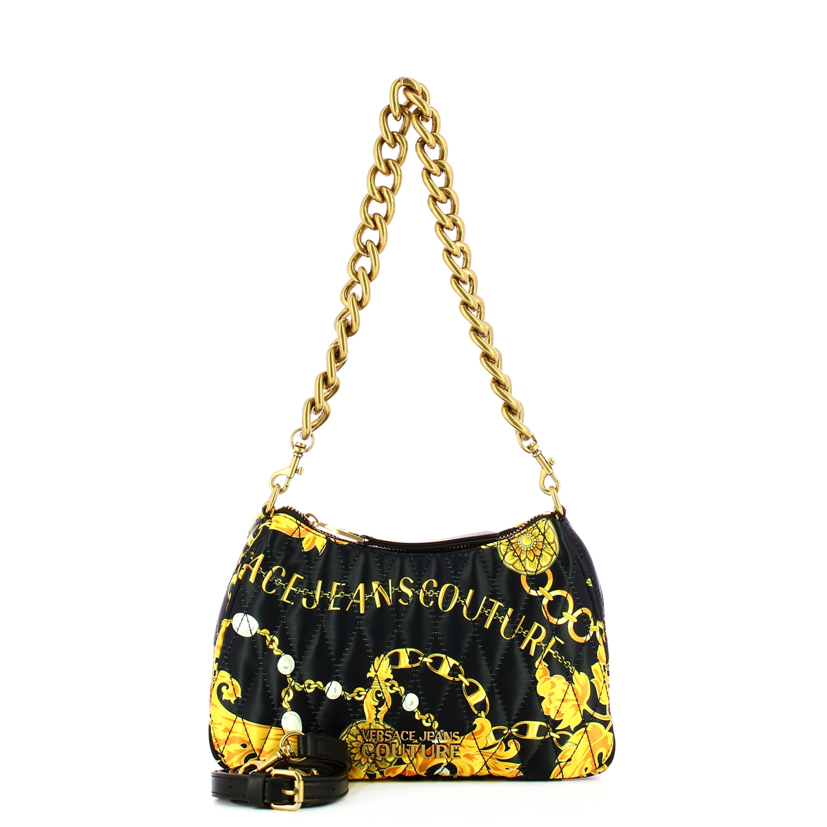 Versace Jeans Couture Borsa a spalla Thelma Soft Black Gold - 4 Versace Jeans Couture Borsa a spalla Thelma Soft Black Gold - 4