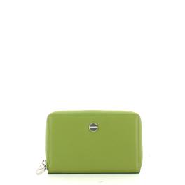 Borbonese Portafoglio Medium RFID Zip Around Verde Militare OP Naturale - 1