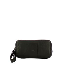 Astuccio in pelle 3 cerniere Nero 2