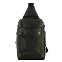 Monospalla in pelle Nero