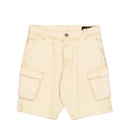 Alpha Industries Pantaloncini Canvas Acid Vintage White - 1
