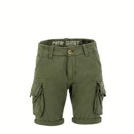 Alpha Industries Pantaloncini Crew Short Dark Olive - 1