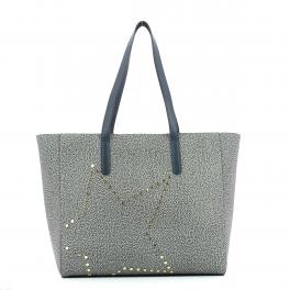 Borbonese Borsa a spalla Graffiti Medium con stella - 1