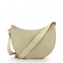 Borbonese Borsa Luna Bag Middle in Nylon Riciclato Sabbia - 1