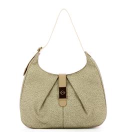 Borbonese Hobo Bag Cortina Medium Sabbia - 1