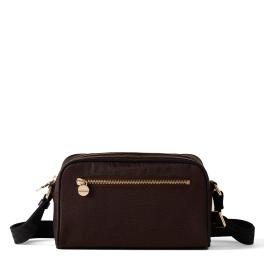 Borbonese Tracollina Small in Nylon Riciclato Testa Moro Nero - 1