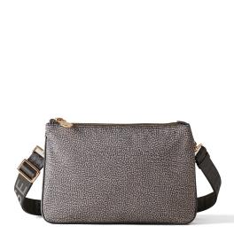 Borbonese Tracollina in Nylon Riciclato Clay Grey - 1