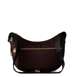 Borbonese Borsa Luna Bag Small con taschino in Nylon Riciclato Testa Moro Nero - 1