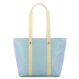 Borbonese Shopper Eco Line Medium Topazio Grigio Chiaro - 1
