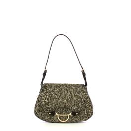 Borbonese Mini Borsa a mano Capri OP Naturale Nero - 1