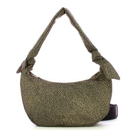 Borbonese Borsa a spalla Hobo Lover Medium OP Naturale Nero - 1