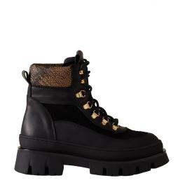 Borbonese Combat Boot Pedula Nero OP Naturale - 1