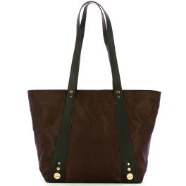 Borbonese Shopping Bag Medium Road Testa Moro Nero - 1