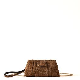 Borbonese Mini Borsa a tracolla L'Eclair OP Naturale - 1