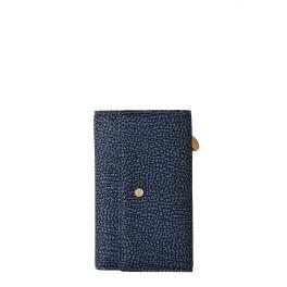 Borbonese Denim Medium Wallet with RFID made of Recycled Nylon - 1