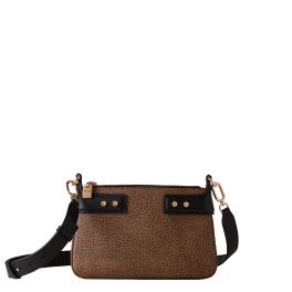 Borbonese Tracolla Armor Small OP Naturale Nero - 1
