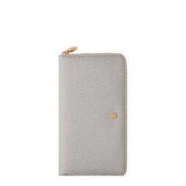 Borbonese Kaki Zip Around Large Wallet with RFID made of Recycled Nylon - 1
