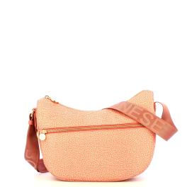 Borbonese Luna Small Lipstick Recycled Nylon Bag with pocket - 1