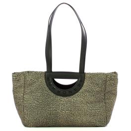 Borbonese Bouche Shopper Medium OP Naturale Nero - 1