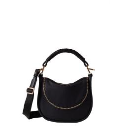 Borbonese Hobo Horseback Small Dark Black - 1