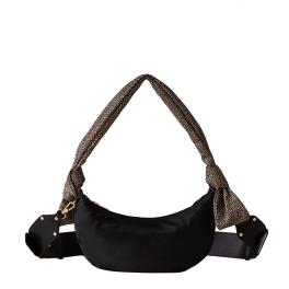Borbonese Hobo Mini Nero OP Naturale - 1