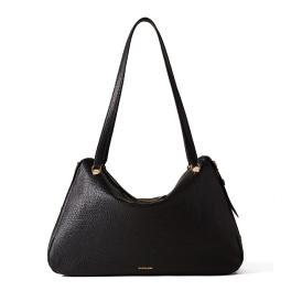 Borbonese Borsa a spalla Oyster Large in pelle Nero - 1