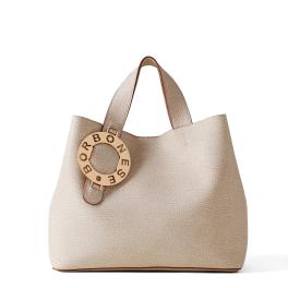 Borbonese Borsa a mano 011 Medium Sabbia - 1