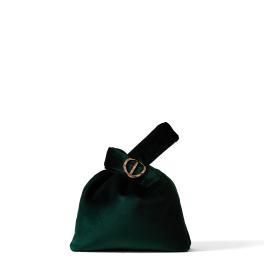 Borbonese Borsa a mano Twinnie Small in velluto Alloro - 1