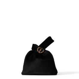 Borbonese Borsa a mano Twinnie Small in velluto Nero - 1