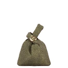 Borbonese Borsa a mano Twinnie Small OP Naturale Nero - 1