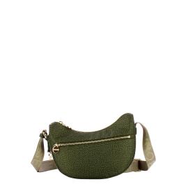 Borbonese Mini Borsa Luna Bag con taschino in Nylon Riciclato Alloro - 1