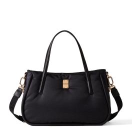 Borbonese Borsa a mano Cahier Medium Dark Black - 1
