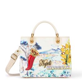 Braccialini Borsa a mano Cartoline Napoli Unico - 1