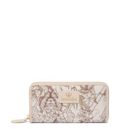 Braccialini Portafoglio Jacquard Zip Around Beige - 1