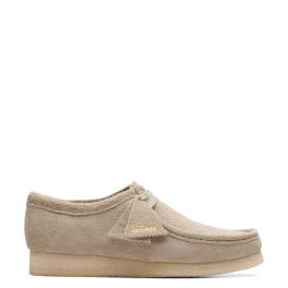 Clarks Scarpa Wallabee Pale Grey Suede - 1