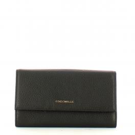 Coccinelle Portafoglio Metallic Soft Noir - 1