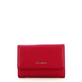 Coccinelle Portafoglio Metallic Soft Sangria - 1