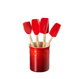 Le Creuset Set Contenitore + 4 Spatole Craft Ciliegia - 1