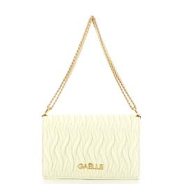 Gaëlle Borsa Reg Shoulder Strap Plissé Bianco - 1