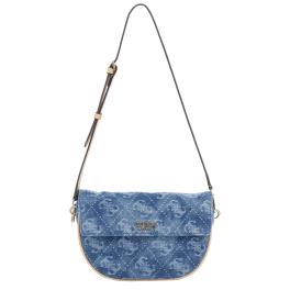 Guess Borsa a spalla Cerelia Denim Logo - 1