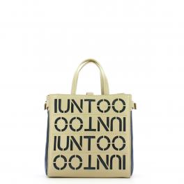 Iuntoo Shopper Piccola Graziosa con logo Beige Jeans - 1