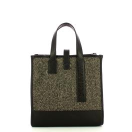 Iuntoo New Tote Piccola Nero + Spigato Nero - 1