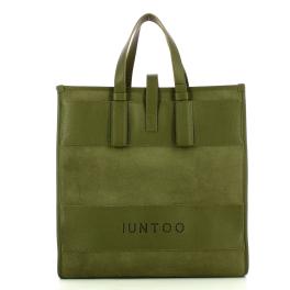 Iuntoo New Tote Grande Verde + Camoscio Verde - 1