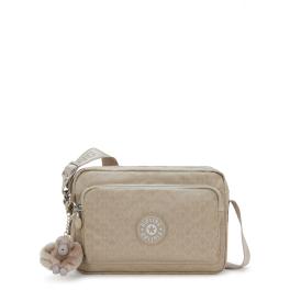 Kipling Tracollina Abanu M Zip Glorious Beige Silver - 1